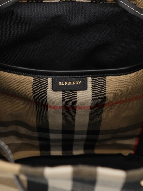 Burberry Enfield Woman Backpack Check Canvas New